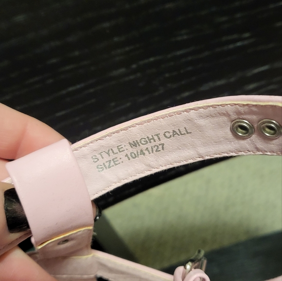 YRU Pink Nightcall Platform Sandal Heels - Picture 2 of 6